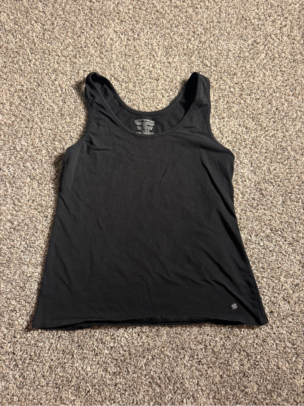 Lucky Brand Black Women’s Tank Top - Simple Scoop Neck